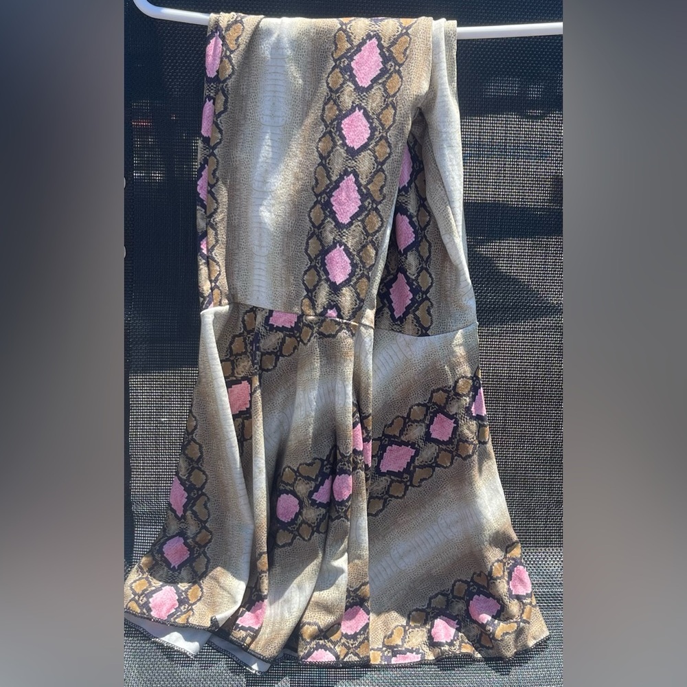 Snake print bellbottoms